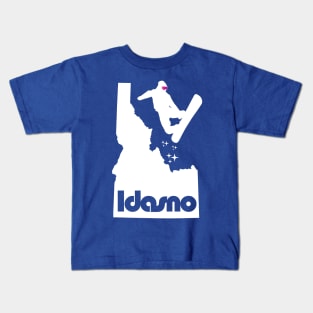 Idasno Boarder-White Kids T-Shirt